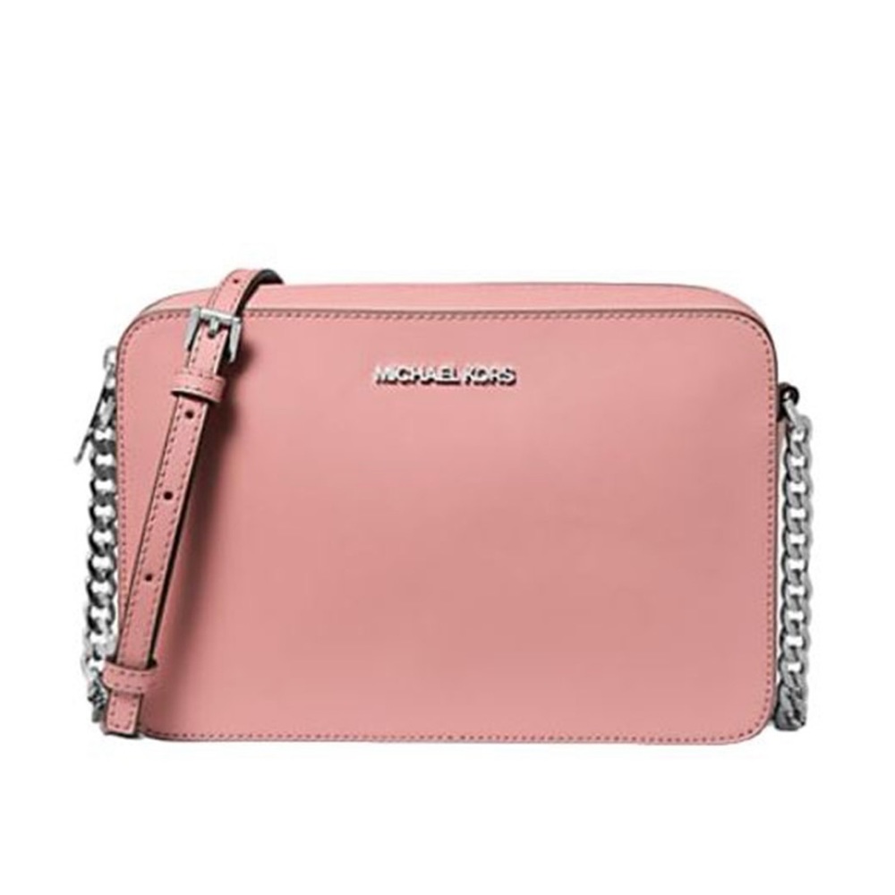 Michael Kors Jet Set Item Large East West Zip Crossbody Leather Primrose 
NWT